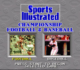 Sports Illustrated Championship Football and Baseball